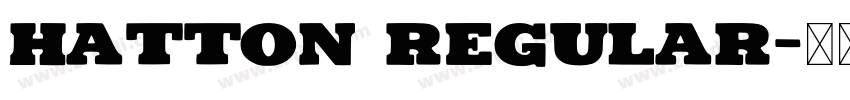 Hatton Regular字体转换